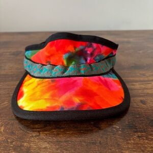 Vintage KAVU Synthetic Strapvisor Tie Dye Visor